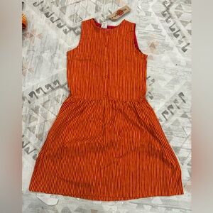 NWT, Leaping Lizards, UK Brand, Kids Cotton dress, size 6-7